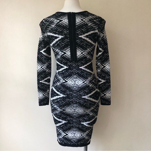 Plenty by TRACY REESE Felicity Jacquard Knit Dress in Ivory/Black XS - Picture 11 of 12